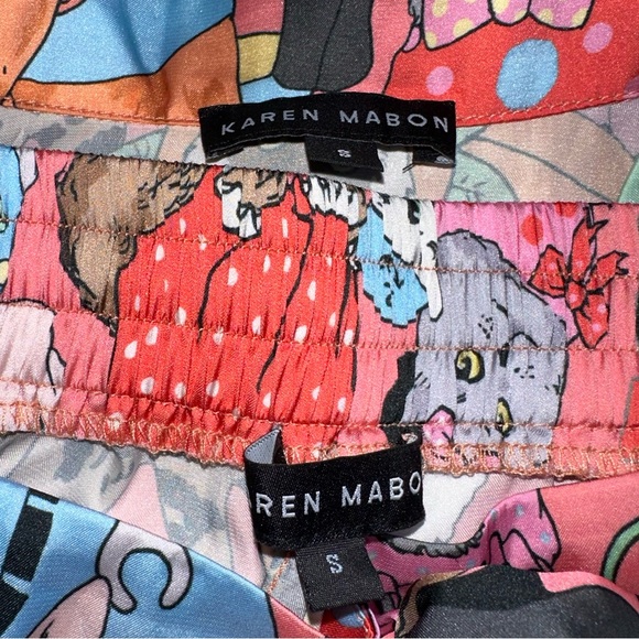 🌸[ Karen Mabon ] Fancy Dress Cats Pajama Short Sleeve Set - Picture 8 of 16